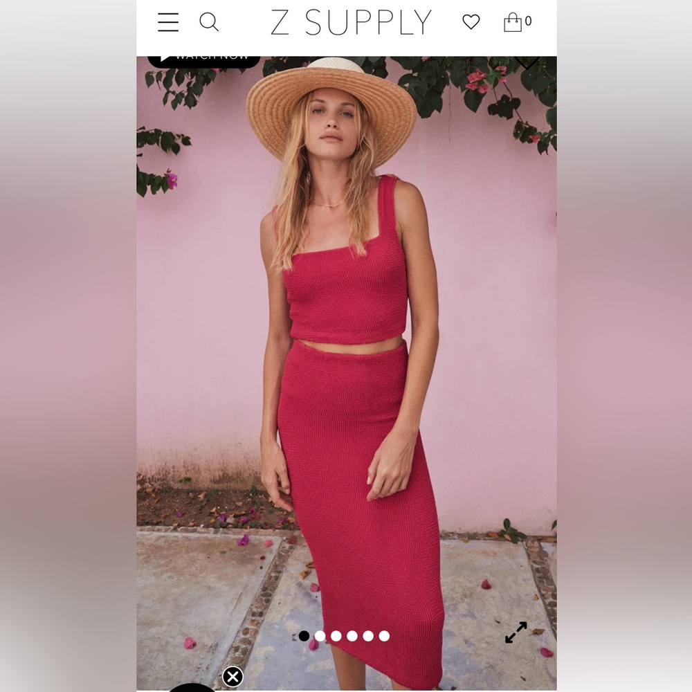 Z Supply Set. Midis skirt and top Size XS/S